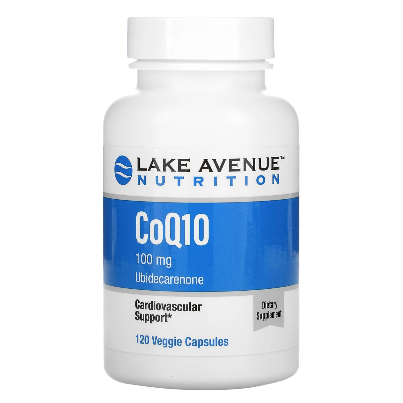 

Коэнзим Q10 Lake Avenue Nutrition CoQ10 100 мг антиоксидант для сердца 120 капсул