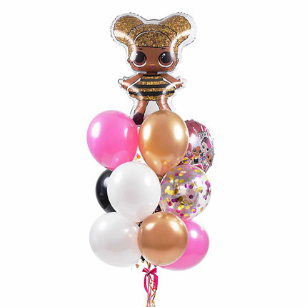 

Шарик лол и гелиевые шары на день рождения для девочки Л0712