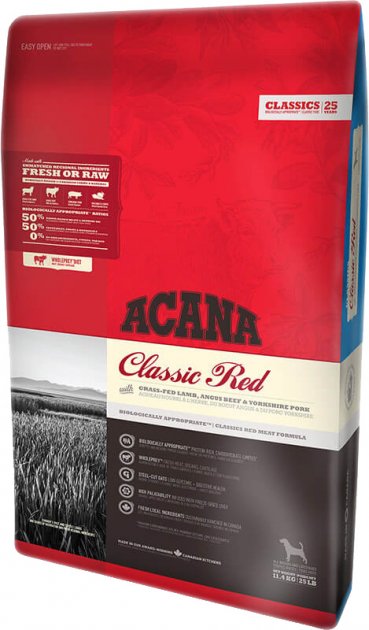 

Сухой корм для собак всех пород ACANA Classic Red для всех стадий жизни со вкусом ягненок, говядина, свинина 11.4 кг