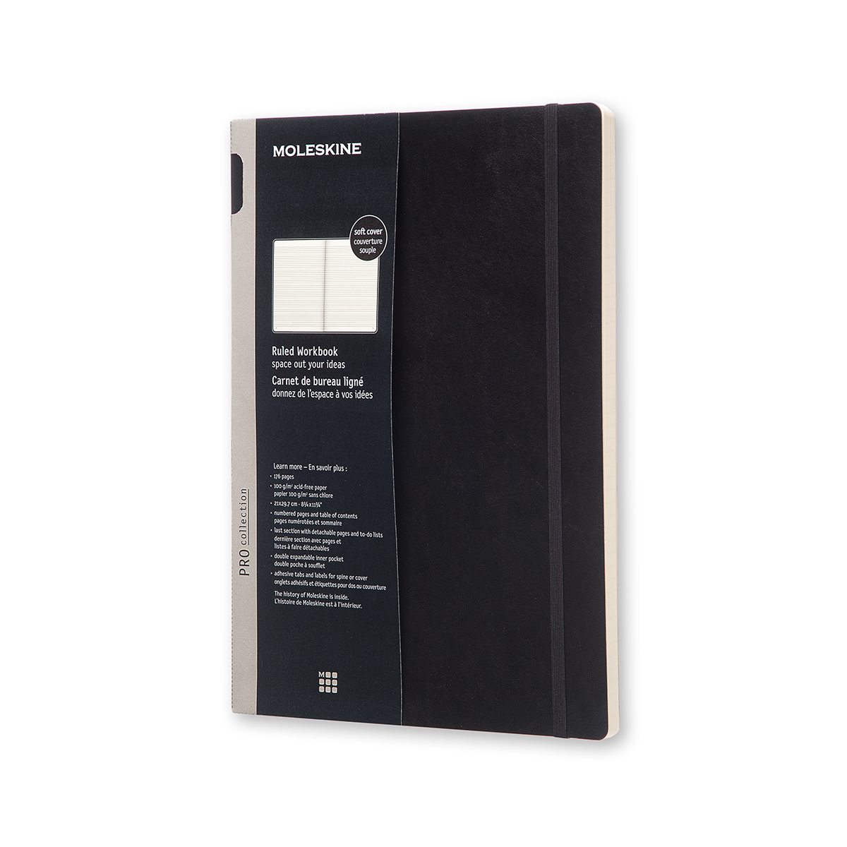 

Записник Moleskine Workbook A4 / Лінійка Чорний М’який (8051272891447)