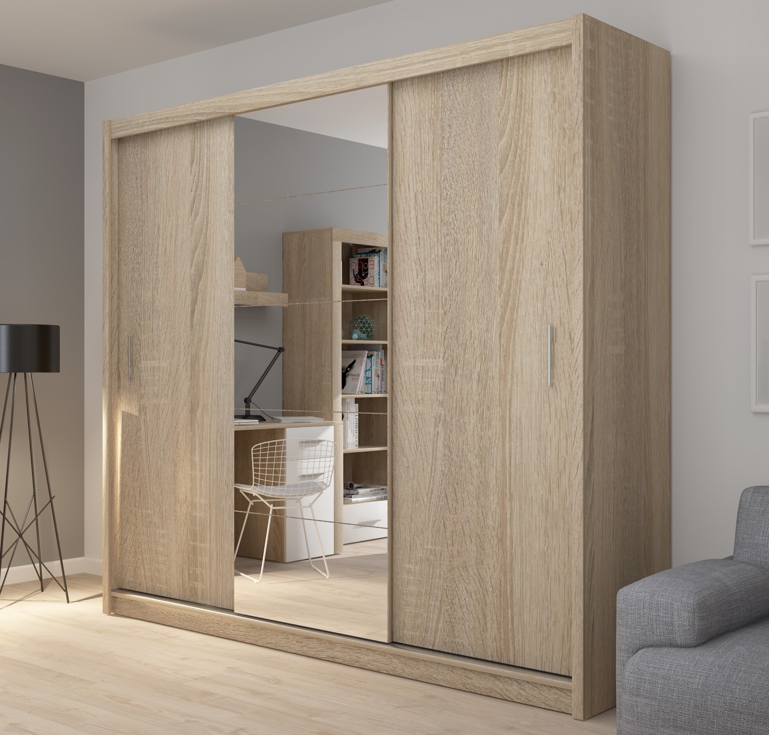 

Шкаф гардеробный TVshka Fado 234x60.8x216.1 см дуб сонома