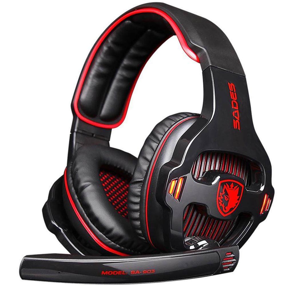 

Наушники Sades SA903 7.1 Surround Sound Black/Red (SA903-BR)