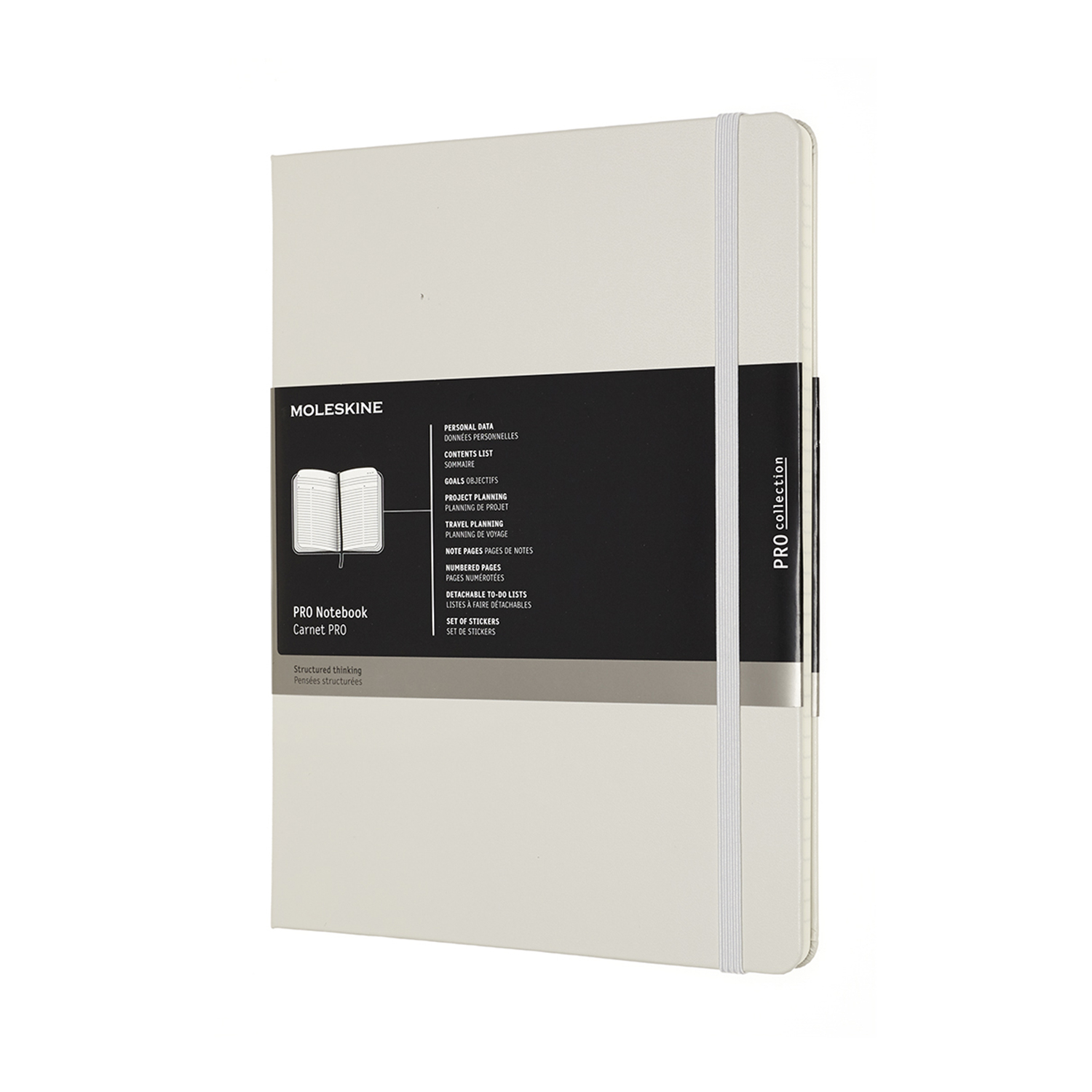 

Записник Недатований Moleskine PRO великий / Сірий (8058647620824)