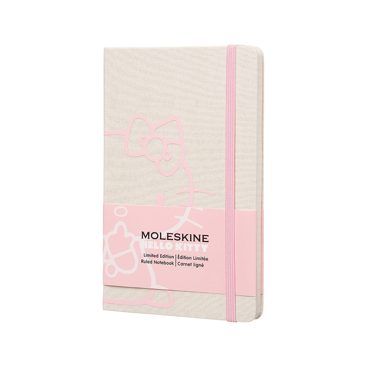 

Записник Moleskine Hello Kitty середній / Лінійка Білий Канва (8055002853002)