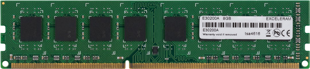 

Оперативная память Exceleram DDR3-1333 8192MB PC3-10600 (E30200A)