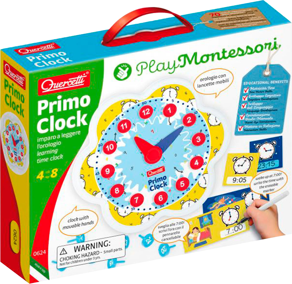 

Обучающий игровой набор Quercetti Play Montessori Первые Часы (0624-Q)