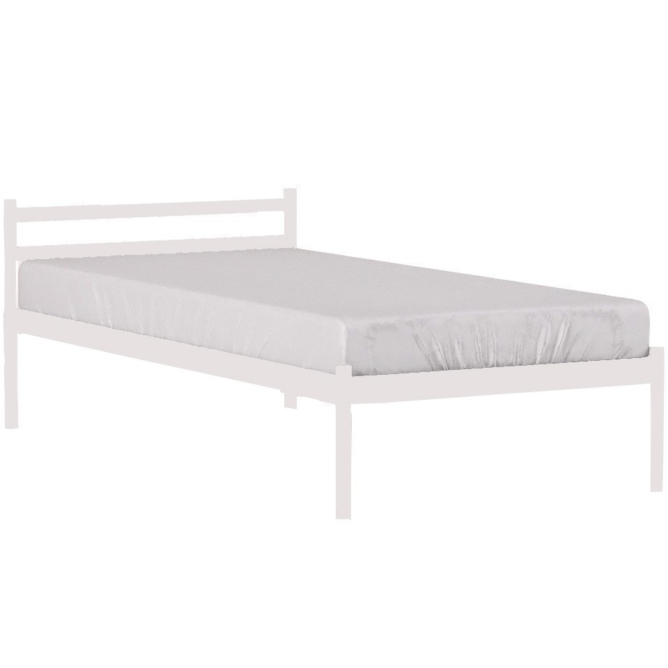 

Односпальная кровать Метакам Comfort-1 металлическая 200x80 Белый Глянец