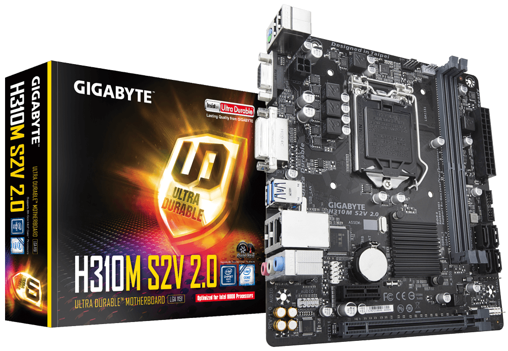

Материнская плата Gigabyte H310M S2V (rev.1.0) (H310M S2V) Over-Stock