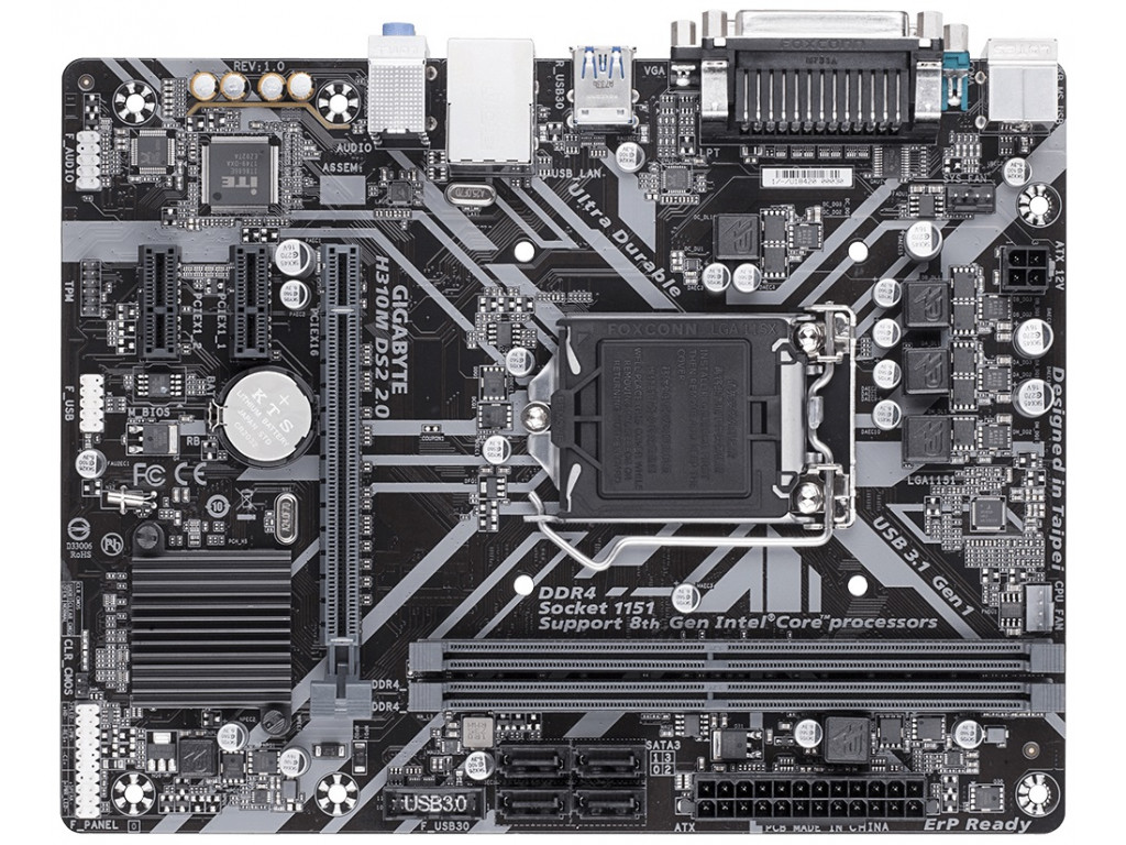 

Материнская плата Gigabyte H310M-DS2 Rev 2.0 (H310M-DS2 Rev 2.0) Over-Stock