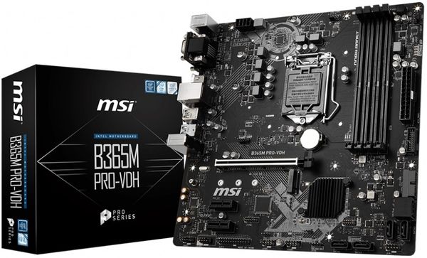 

Материнская плата MSI B365M PRO-VDH (B365M PRO-VDH) Over-Stock