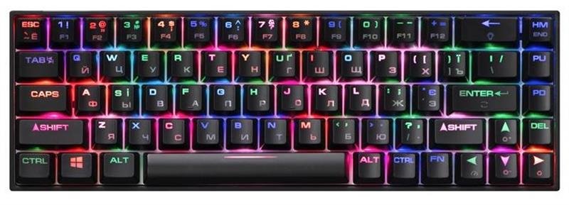 

Клавиатура 2E Gaming KG370UBK-RD RGB Gateron Red Switch Ukr (2E-KG370UBK-RD) Black USB