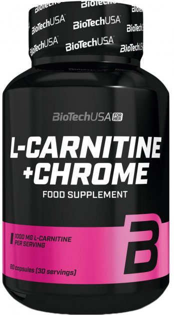 

Жиросжигатель Biotech L-carnitine+chrome for her 500 мг 60 таблеток (197346)