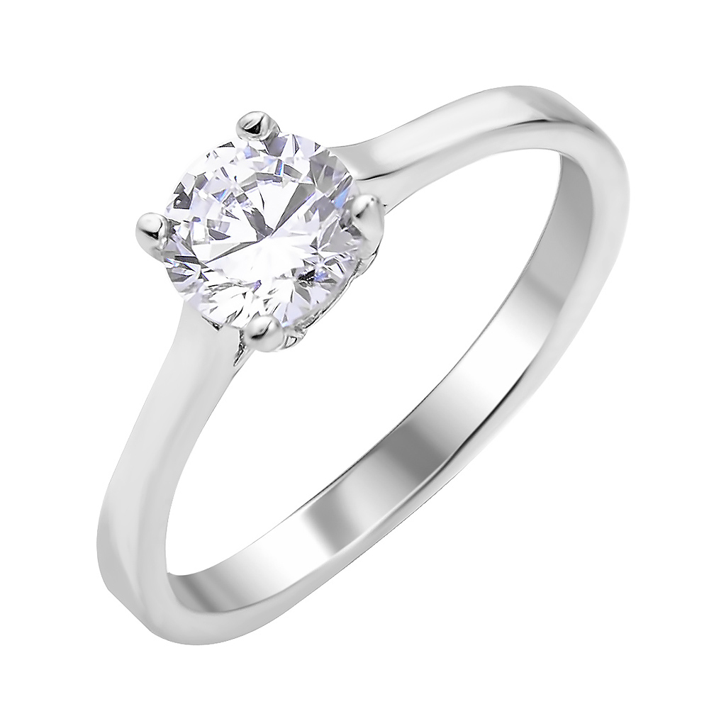 

Серебряное кольцо с цирконием 000113852 17 размера