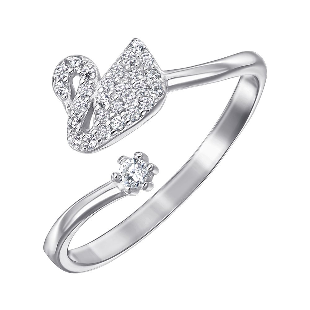 

Серебряное кольцо с фианитами 000152002 без размера