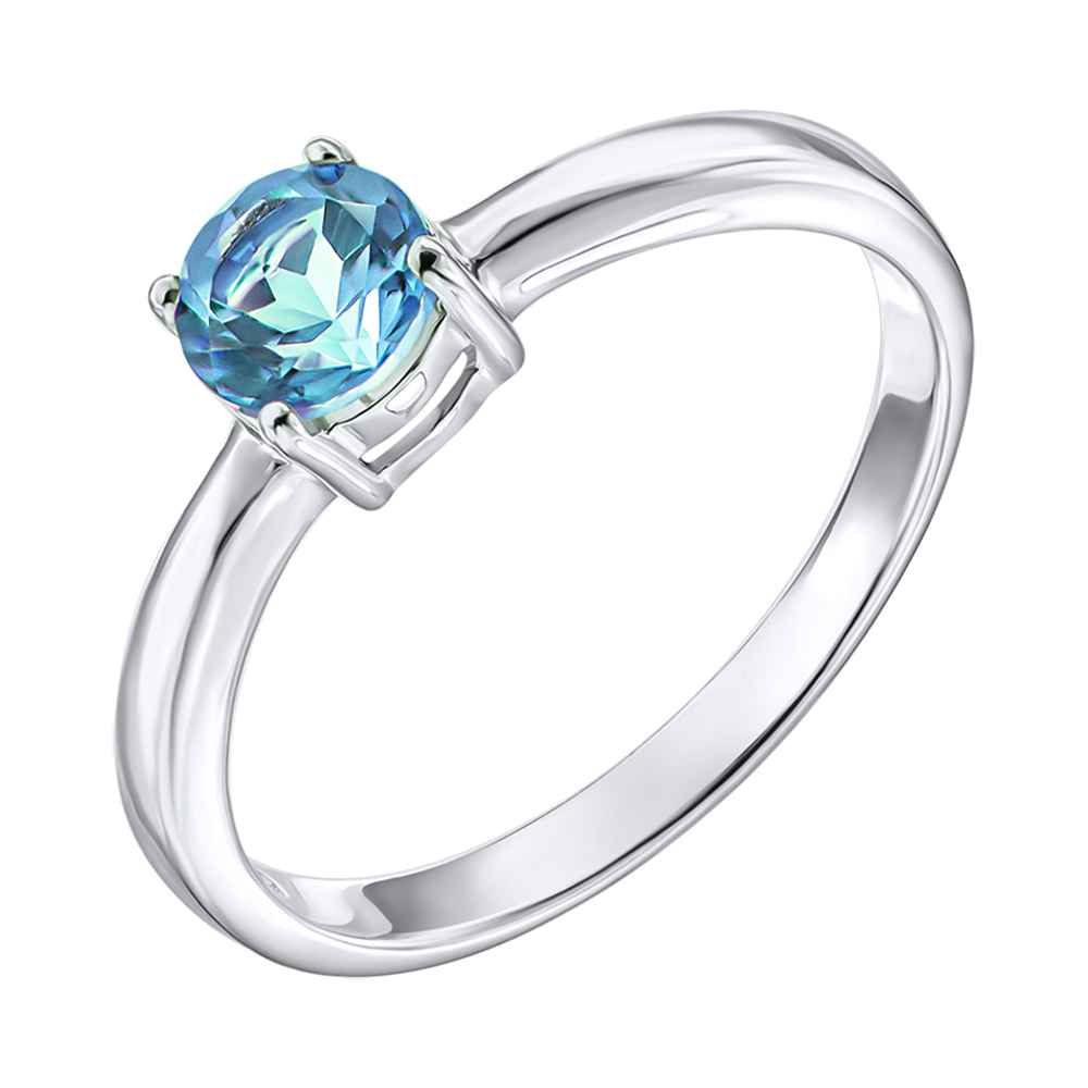 

Серебряное кольцо с топазом 000137597 17.5 размера