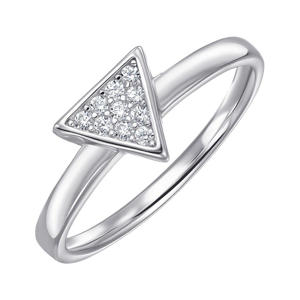 

Серебряное кольцо с фианитами 000151934 17.5 размера