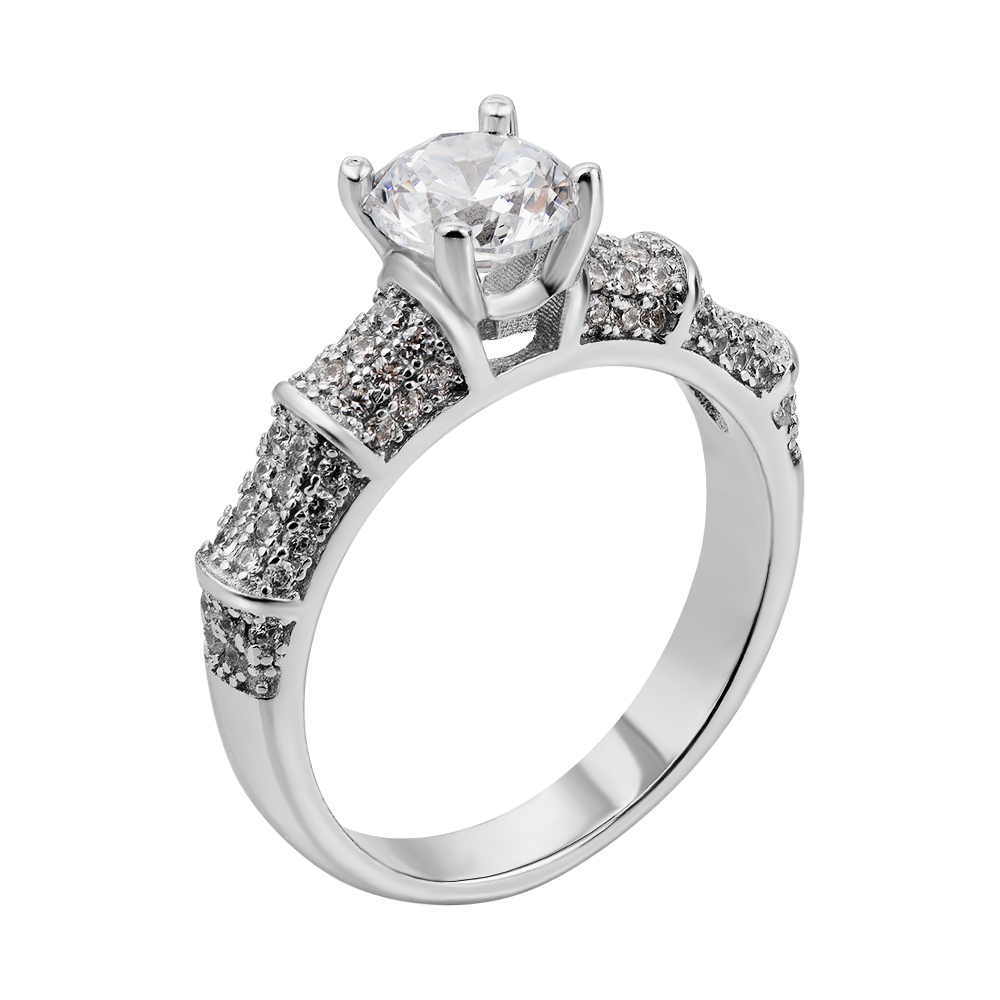 

Серебряное кольцо с фианитами 000135181 16.5 размера