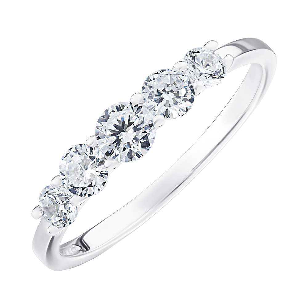 

Серебряное кольцо с фианитами 000148214 16.5 размера