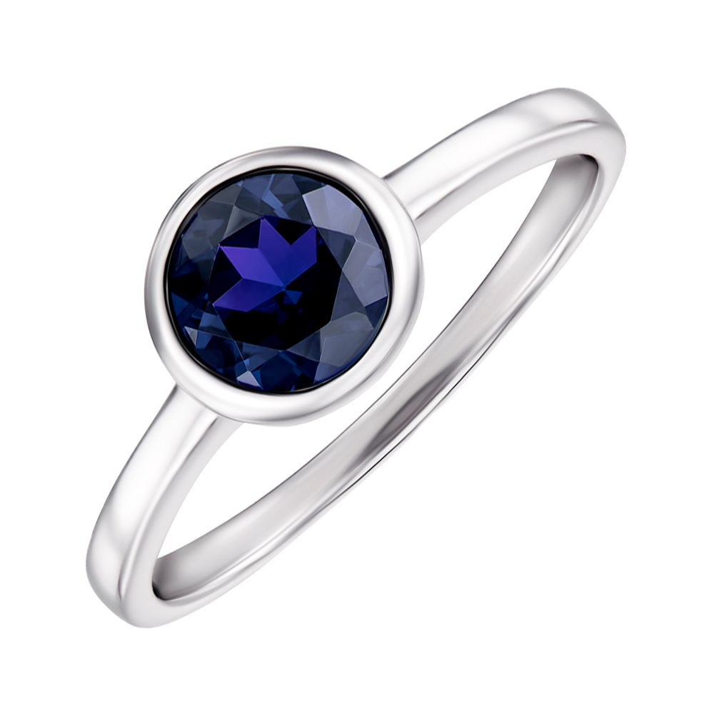 

Серебряное кольцо с сапфиром 000145064 19 размера