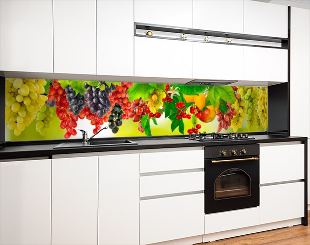 

Стеновая панель кухонная, Еда, напитки 62x205см. (s_01_s_ed567_Q)