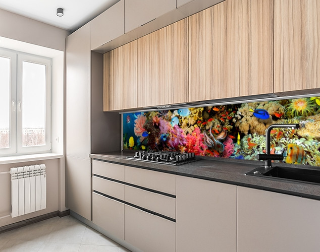 

Стеновая панель кухонная, Животные 62x205см. (s_01_s_an037_Q)