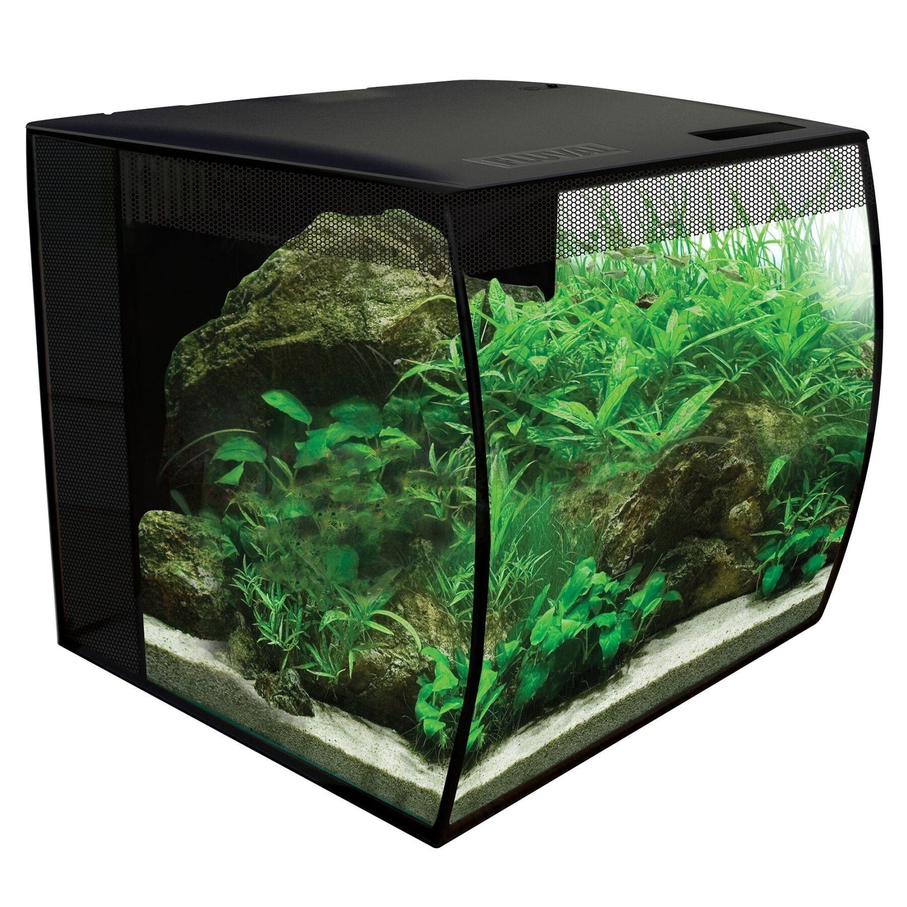 

Аквариумный набор Fluval "Flex" черный, овальный (34 л)
