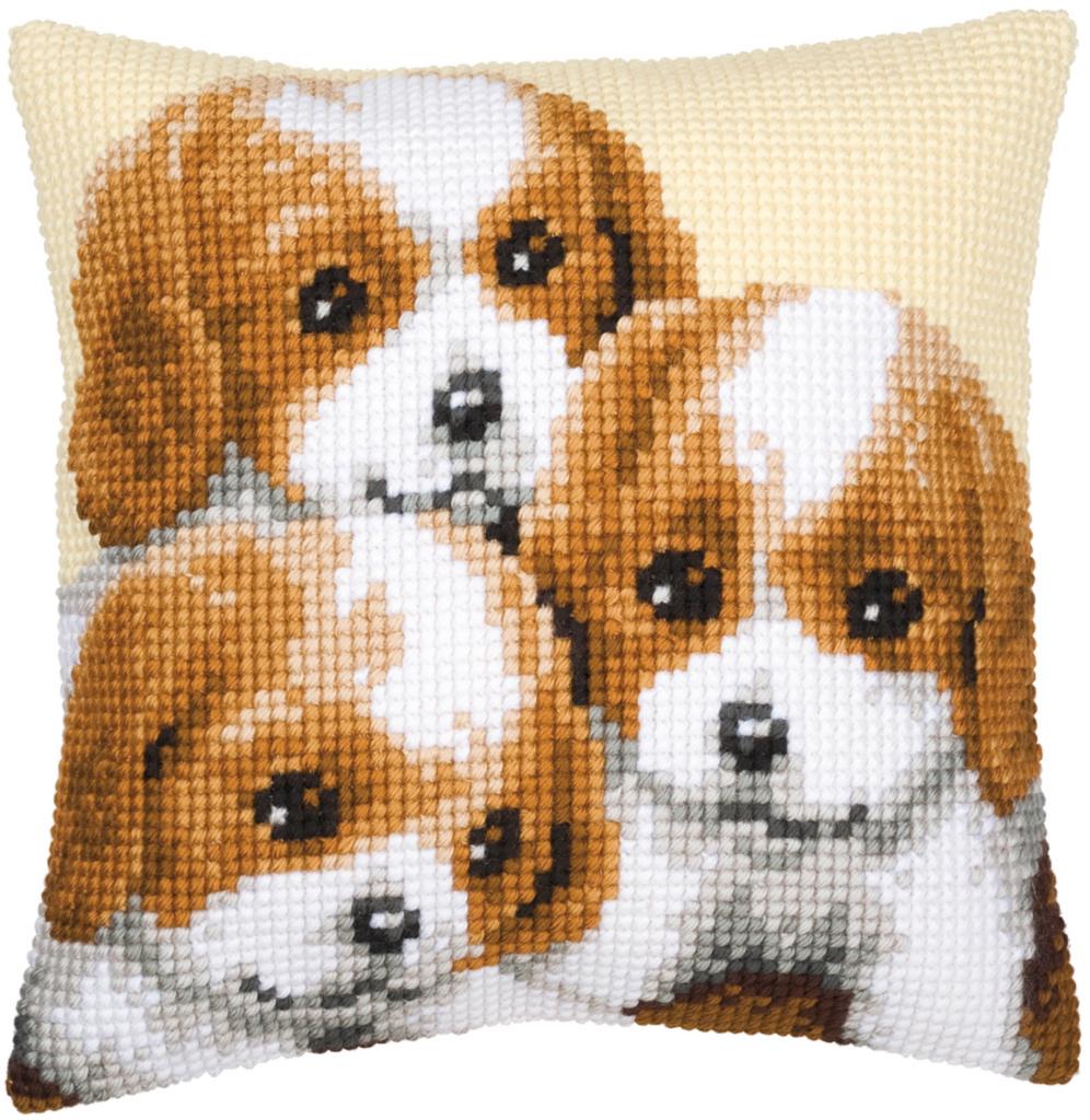 

Набор для вышивания крестом (подушка) Vervaco Puppies 3 Щенка PN-0008507