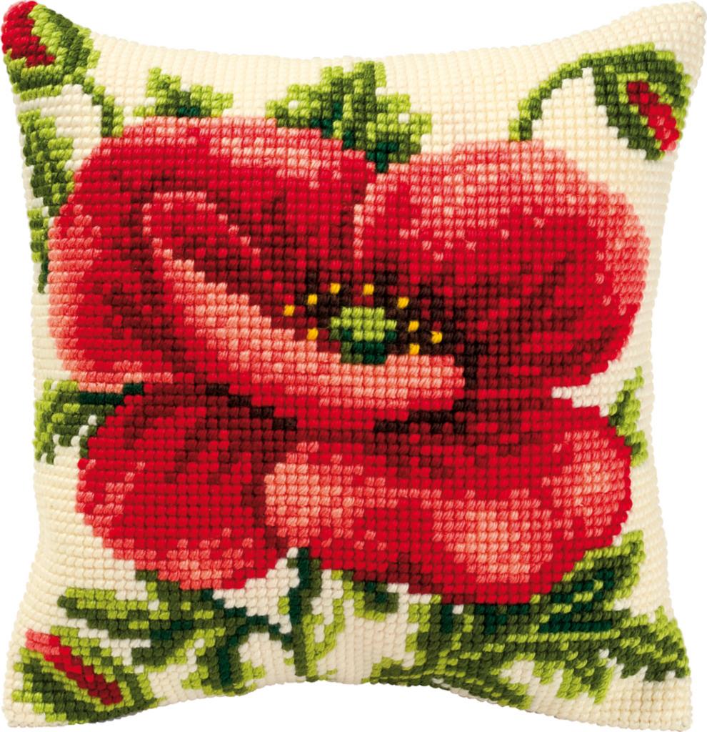 

Набор для вышивания крестом (подушка) Vervaco Oriental poppy Восточный мак PN-0008703