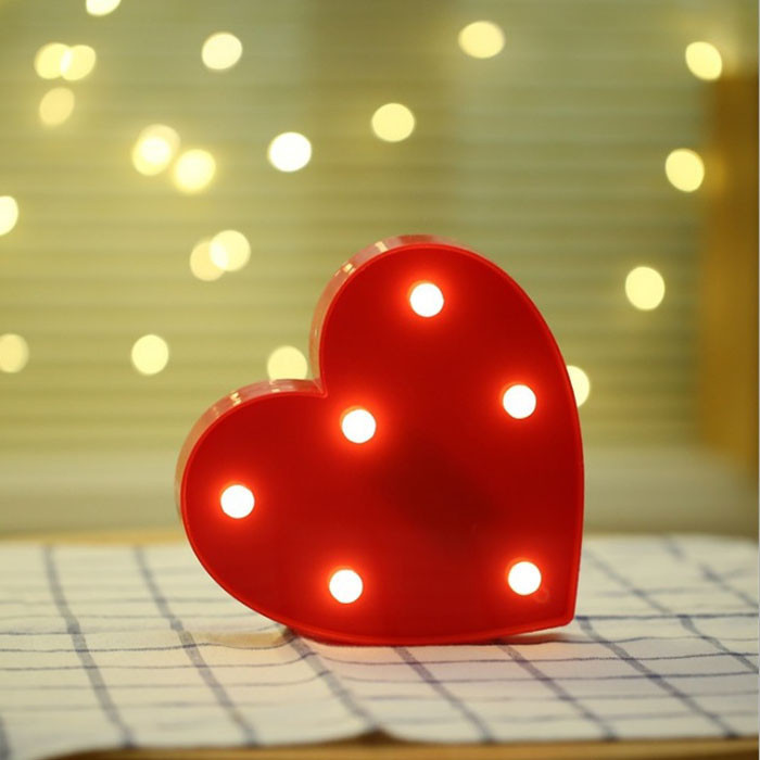 

Ночник для детей Сердце LOVE 6 светодиодов UKC Baby Play LED-светильник 16,5 см Красный (Heart-FL-S1)