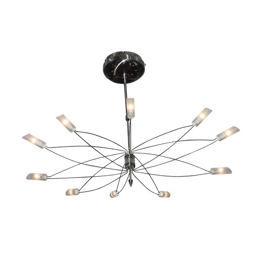 

Люстра потолочная галогенная BARON CHANDELIER 10L Brille 184098