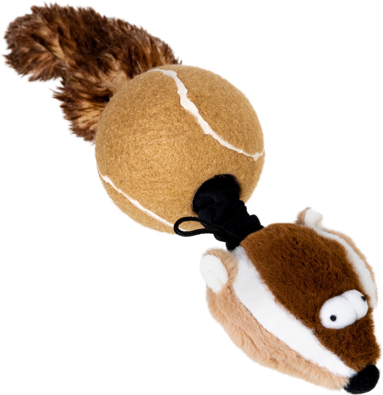 

Игрушка для собак GiGwi Барсук с двумя пищалками Catch&fetch 32 см