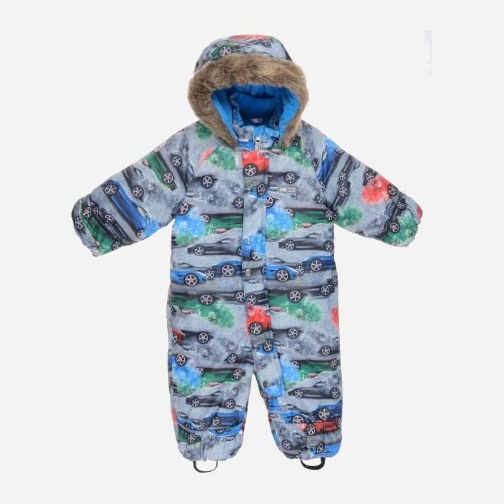 

Зимний комбинезон Lenne Zoo 19306/6000 62 см Сине-серый