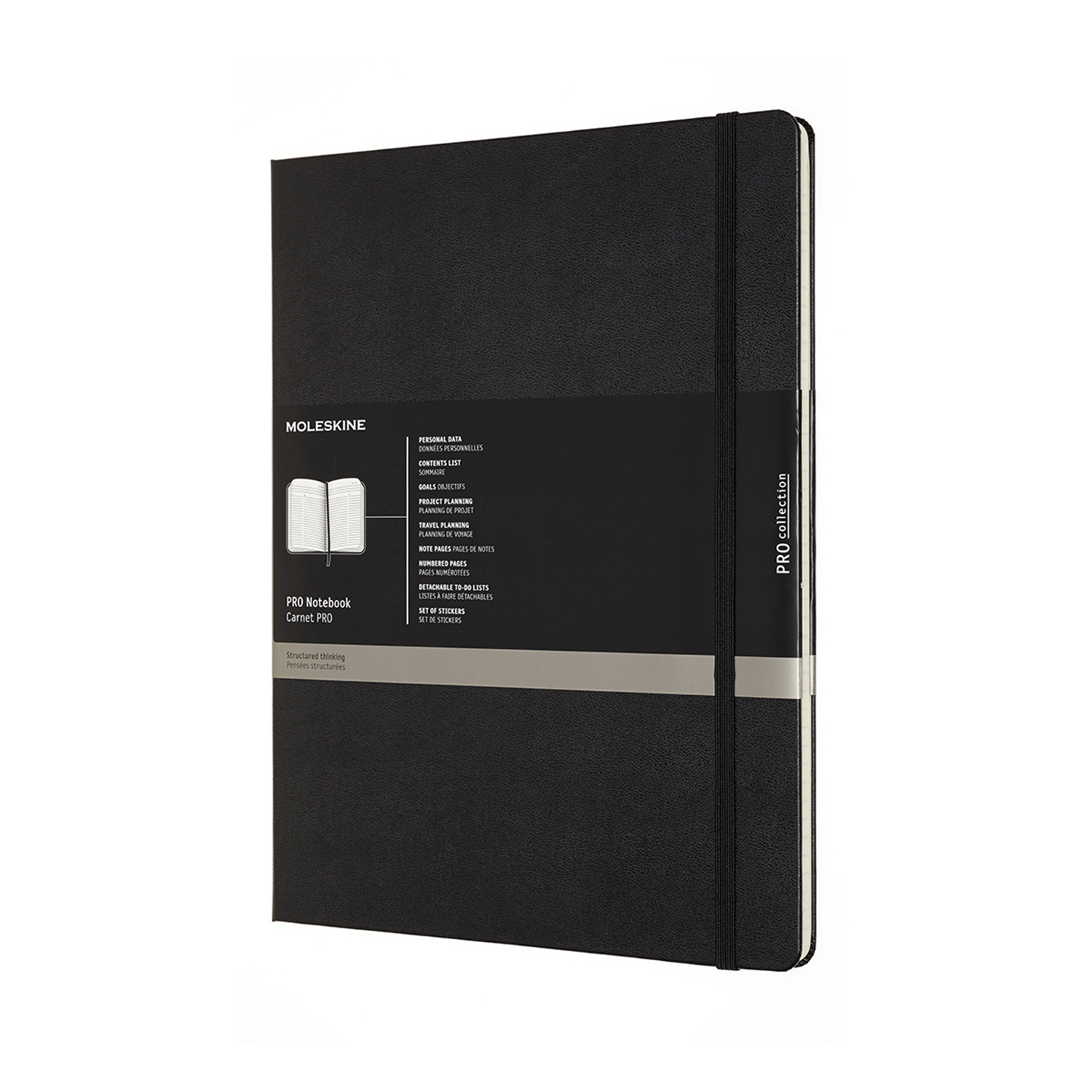 

Записник Недатований Moleskine PRO XXL / Чорний (8058647620855)