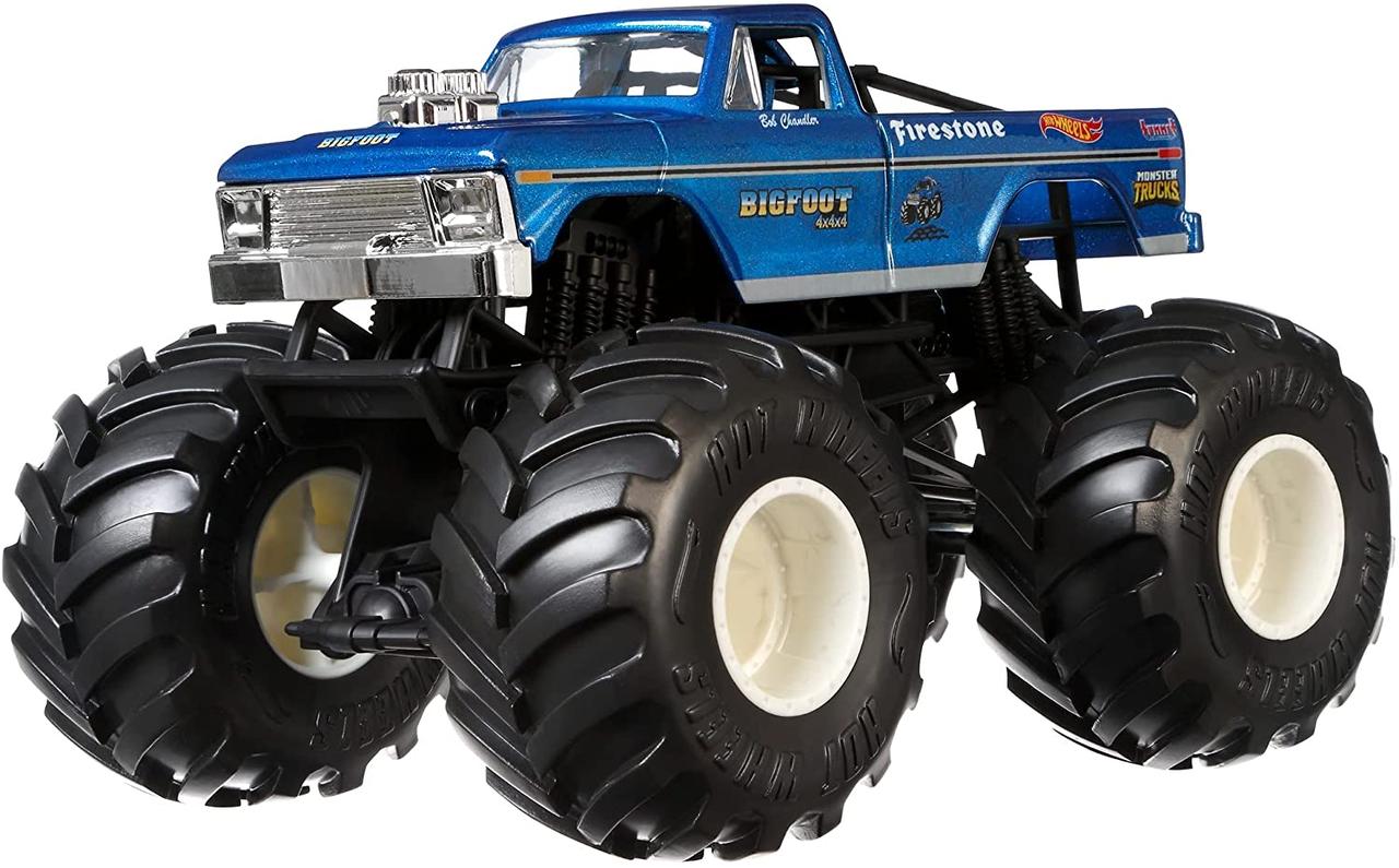 

Монстр трак Xот Вилс Hot Wheels Monster Trucks 1:24 Bigfoot Vehicle Mattel