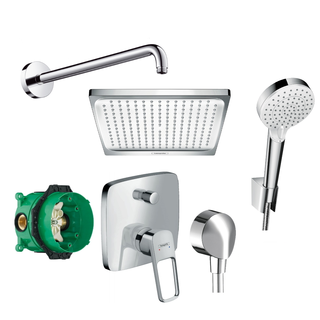 

Душевой гарнитур HANSGROHE Logis Loop 1192019 (26726000+27413000+71264000+01800180+26694400+27454000)