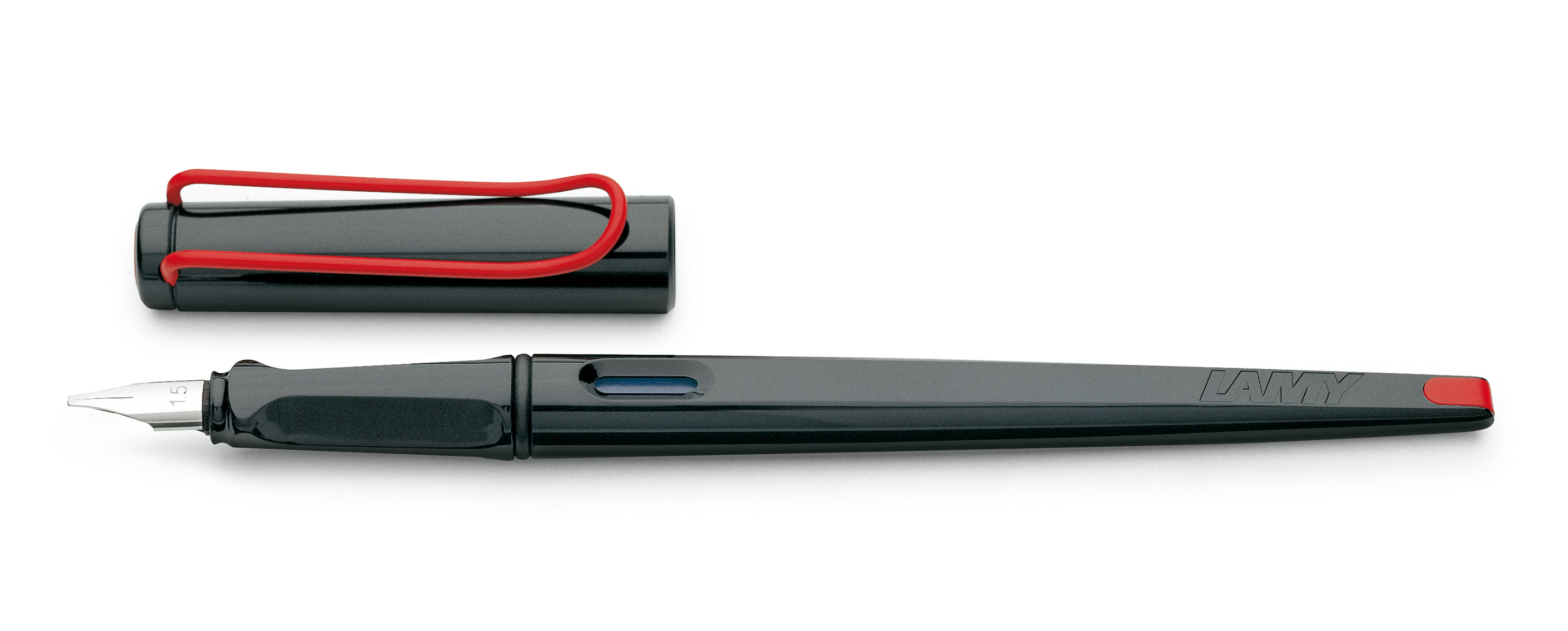

Чорнильна Ручка Lamy Joy Сяюча Чорна з червоною кліпсою 1,1 мм / Чорнила T10 Сині [015] (4014519651116)