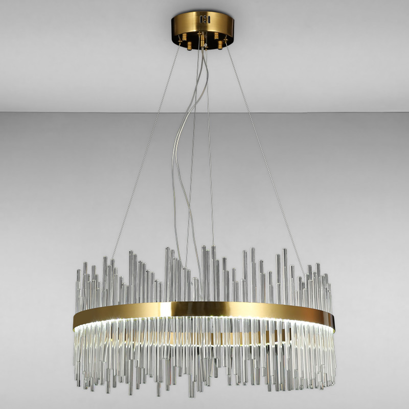 

Люстра подвесная LED Light House LS-17097 GD+CL 800MM золото