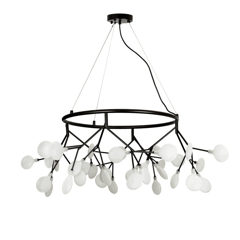 

Люстра подвесная Light House LS-17102-36 BK+WH черная