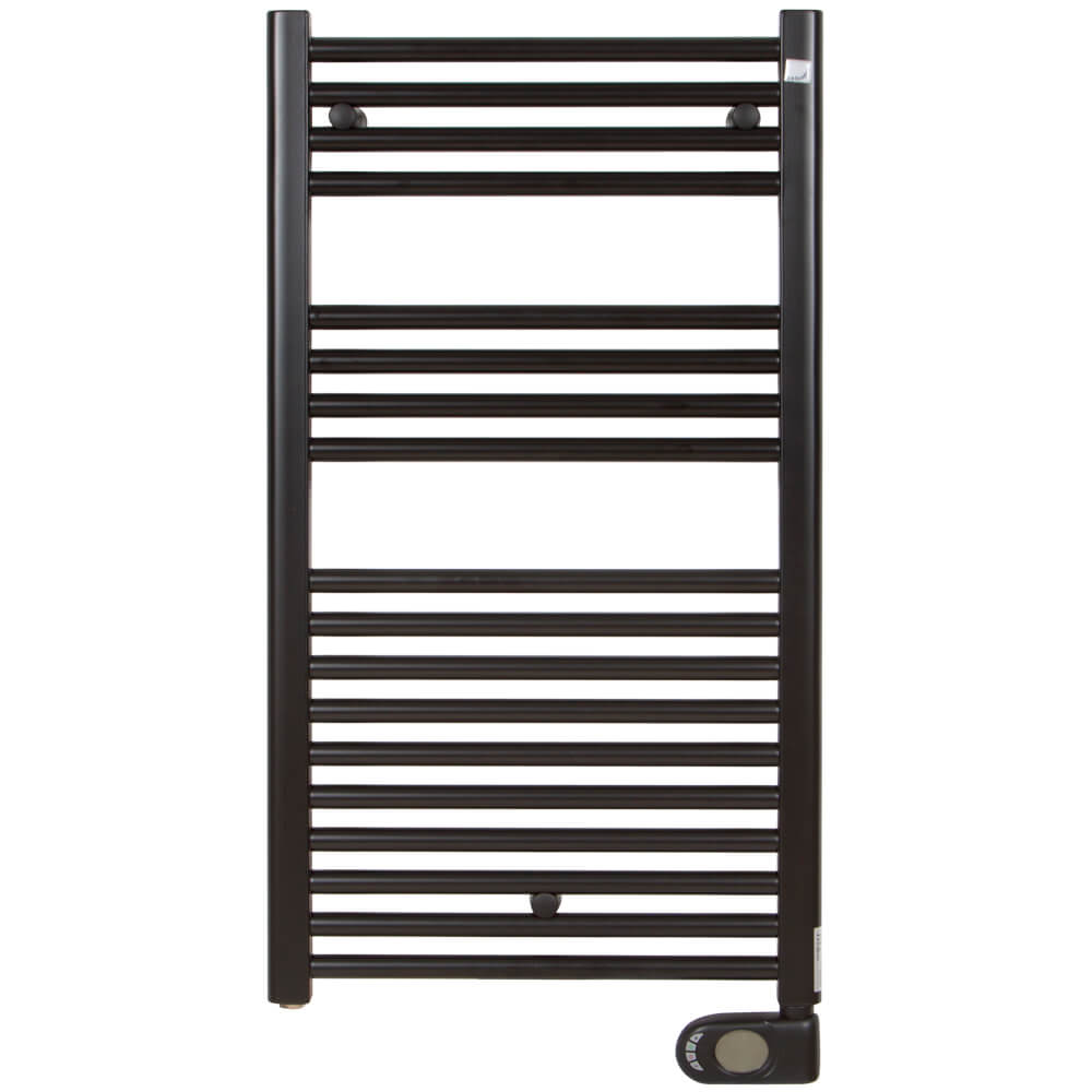 

Электрический полотенцесушитель Zehnder Aura 906x500 500 Вт черный матовый