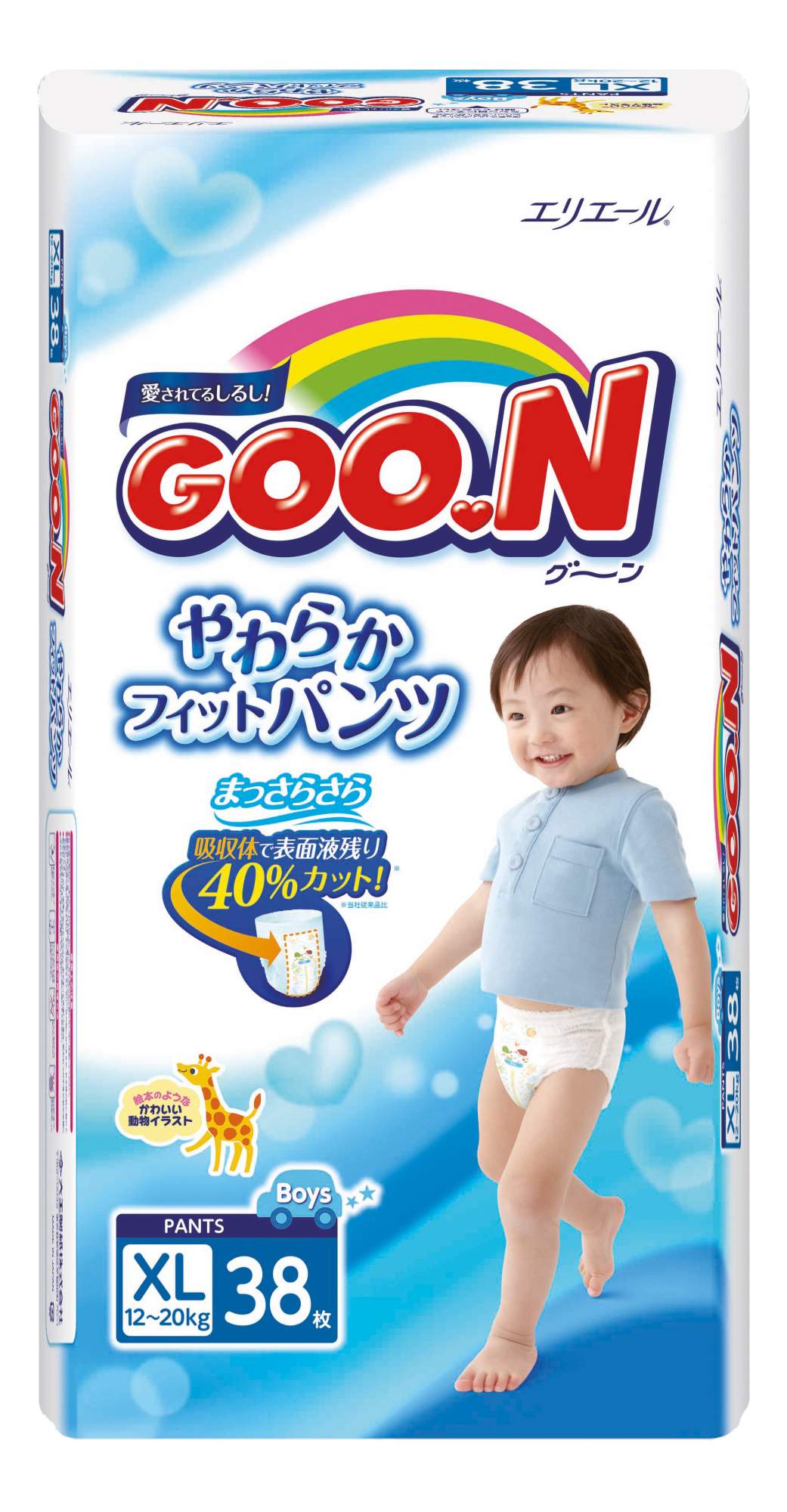 

Подгузники-трусики XL 38шт Goo.N (4902011751406) (753714)