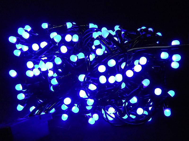 

Гирлянда круглая матовая лампа 300LED (синий) LED300B-10