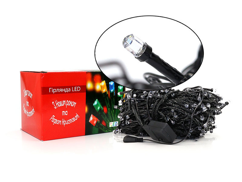 

Гирлянда Рубинка большая 300LED (белый) LED300W-8