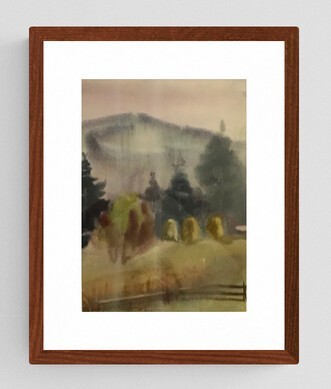 

Картина В.А Поникаров. Карпаты. Утренний туман. Акварель. 1960 г, 30 x 20 cm