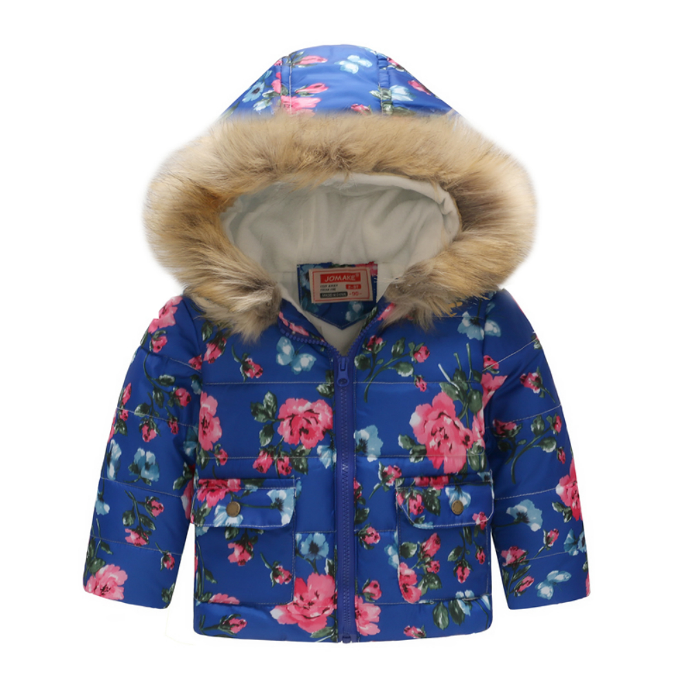 

Демисезонная куртка для девочки Бутоны алых роз Jomake (130) (51143)