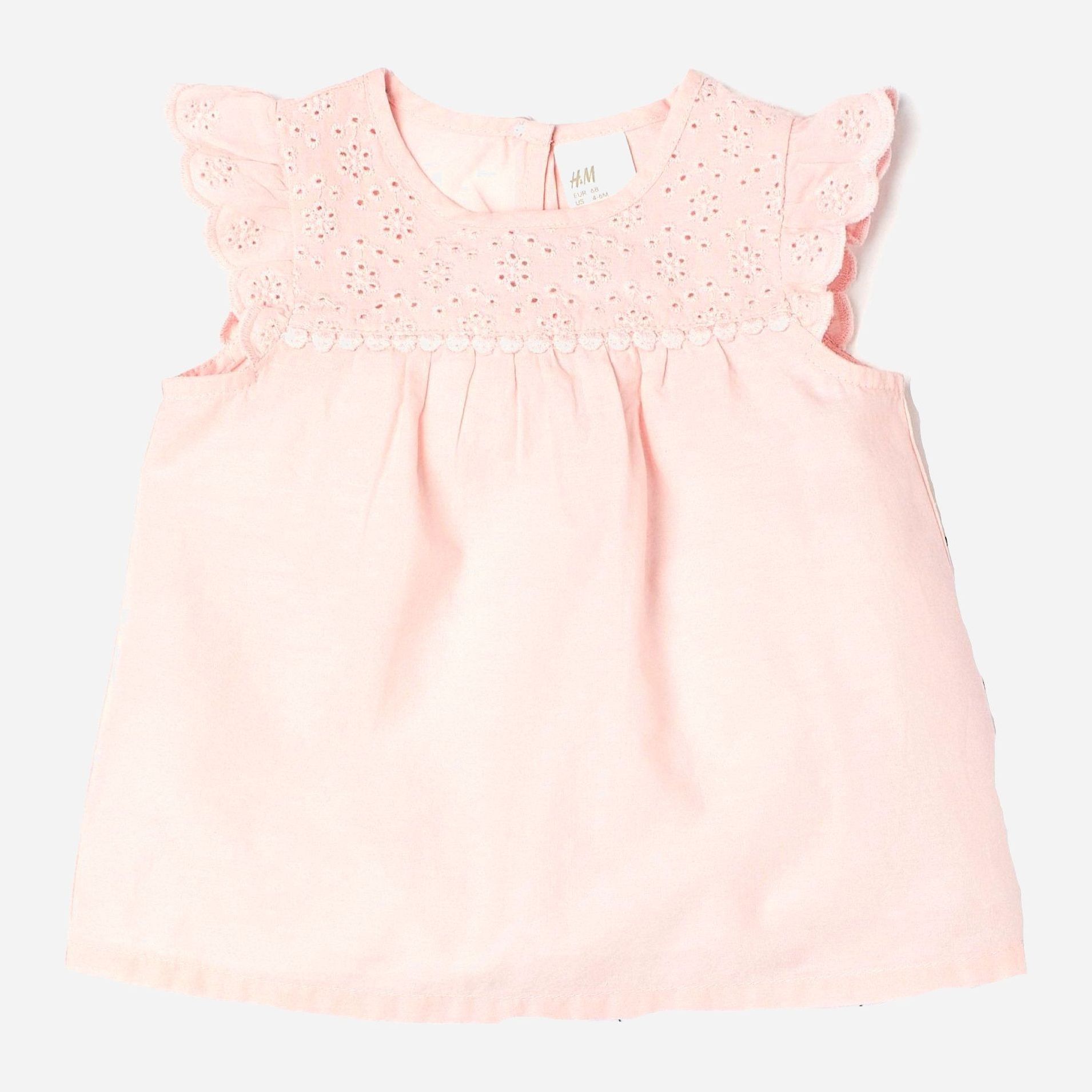 

Блузка H&M 687861 68 см Пудровая