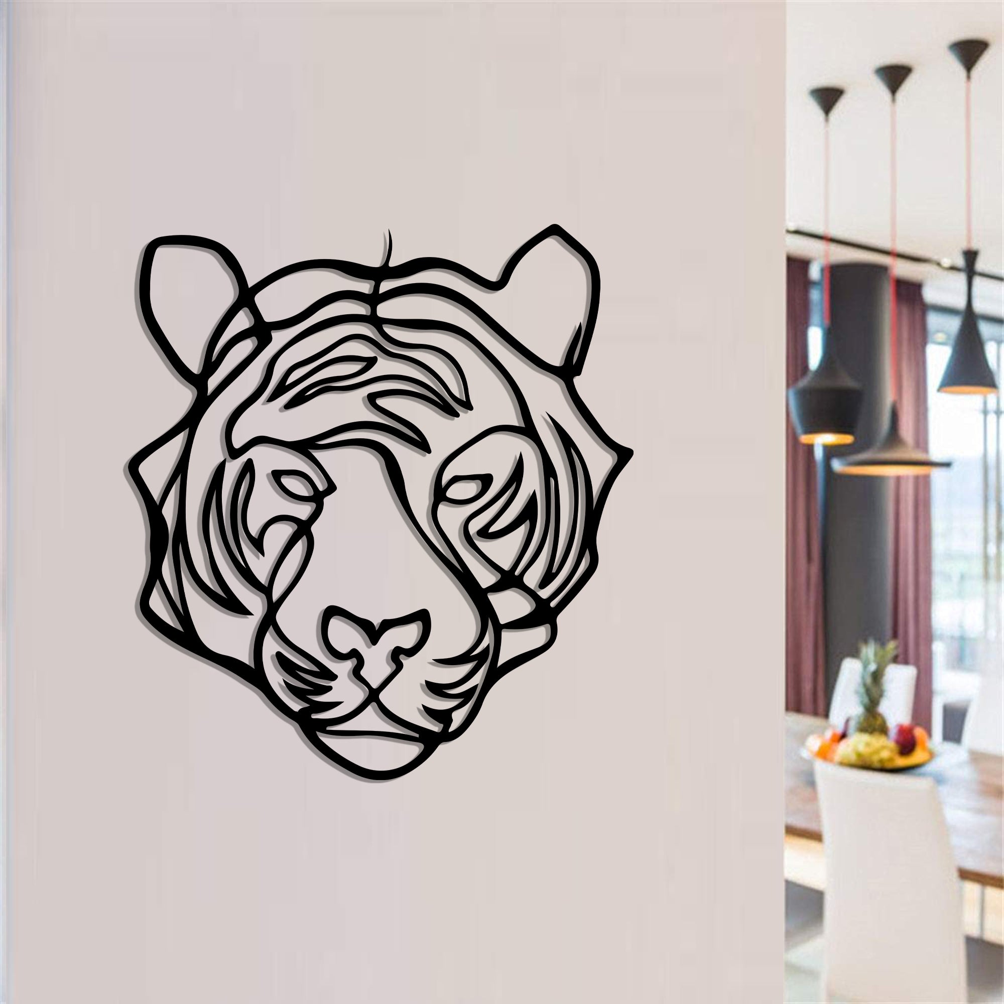 

Деревянная картина "Line Lion" (50 x 45 см)