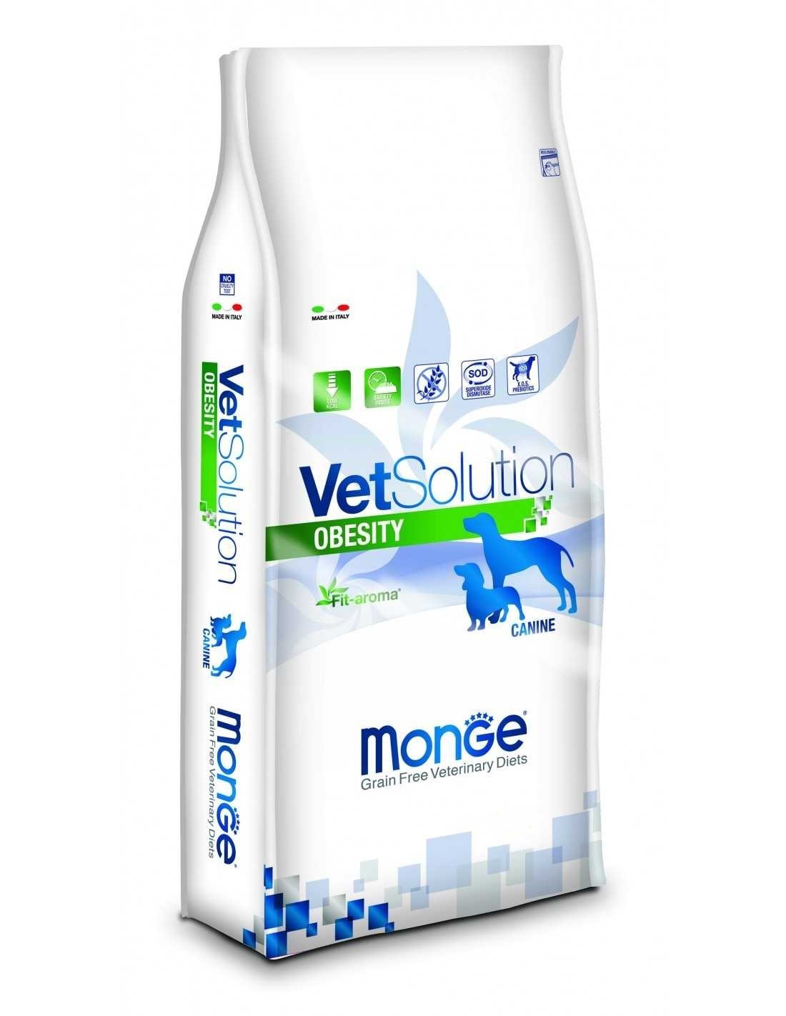 

Сухой корм для собак всех пород Monge VetSolution Dog Obesity 2кг (70081238)