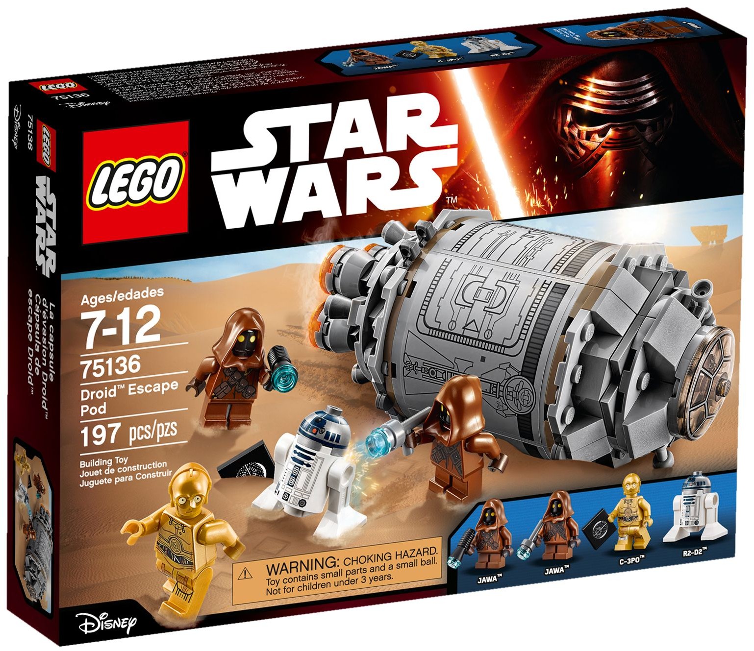 

Конструктор LEGO 75136 Star Wars Рятувальвна капсула дроїдів