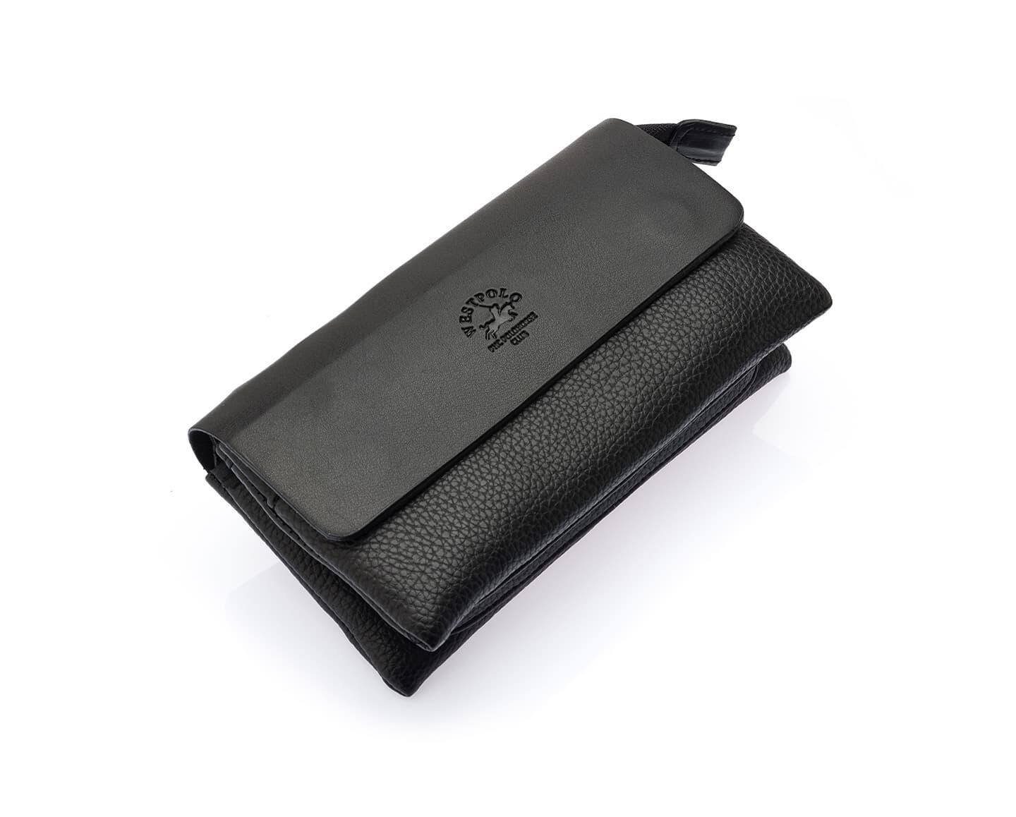 

Мужское портмоне Westpolo черное (клатч , барсетка)