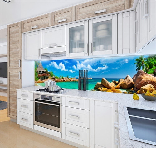 

Стеновая панель кухонная, Море 62x205см. (s_01_s_mp109_Q)